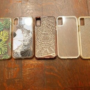 (5) iPhone X / XS Cases--One iHOME And Four Case-Mate